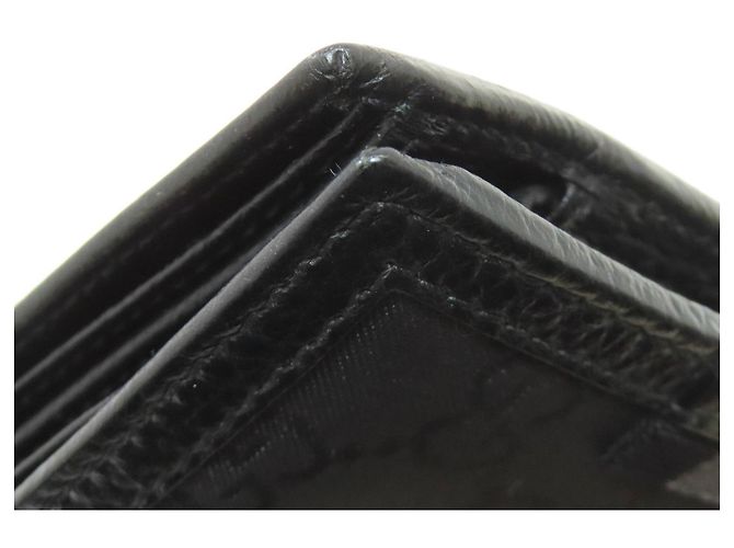 Billetera bifold de nylon negro para mujer Gucci - vista 15
