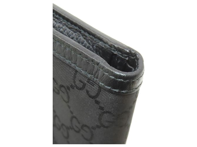 Billetera bifold de nylon negro para mujer Gucci - vista 17