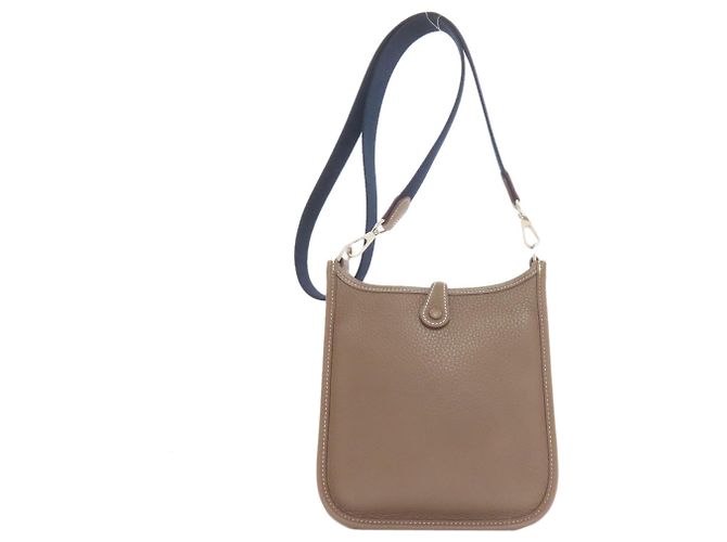 Borsa a Spalla Hermès Evelyn TPM Taupe - vista 2