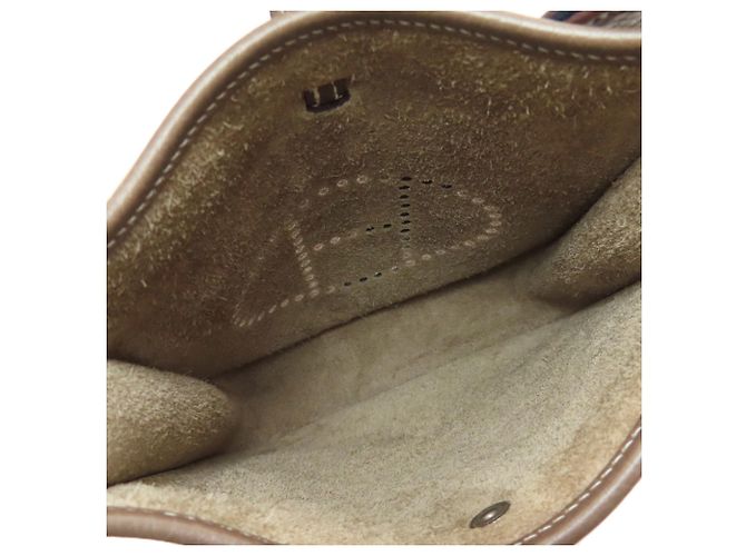 Borsa a Spalla Hermès Evelyn TPM Taupe - vista 5