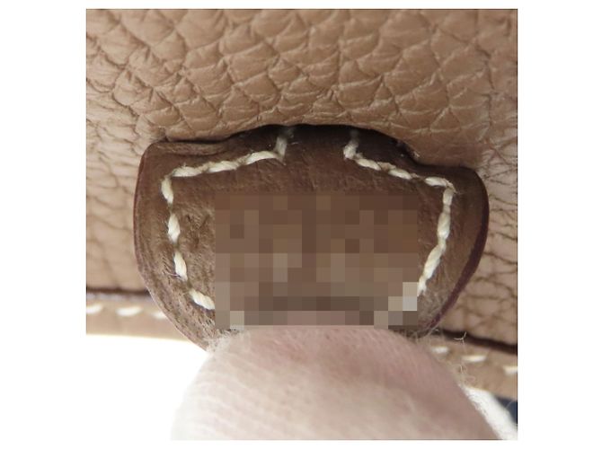 Borsa a Spalla Hermès Evelyn TPM Taupe - vista 7