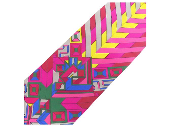 Hermès Twilly Seidenschal Pink - Ansicht 2