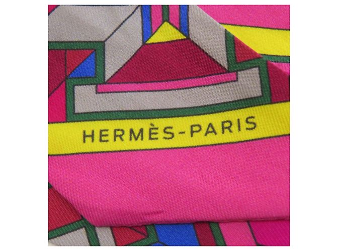 Hermès Twilly Seidenschal Pink - Ansicht 3