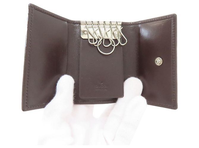 Portachiavi Gucci GG Canvas per Donne Marrone - vista 4