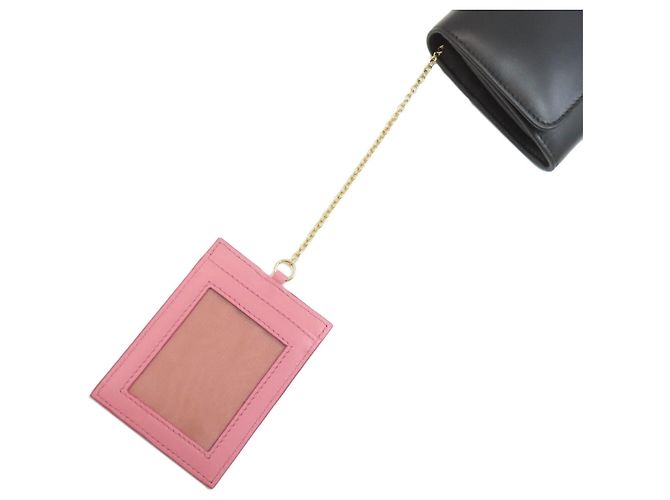 Portafoglio lungo con motivo a nastro Miu Miu Nero - vista 9