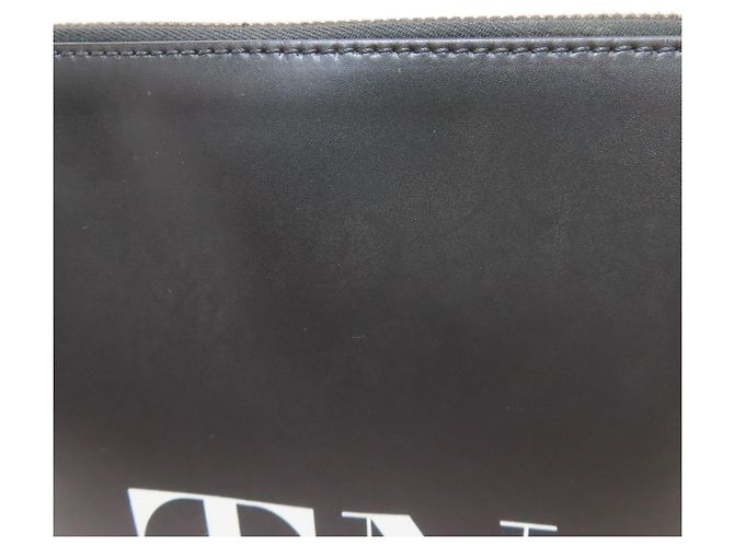 Borsa Clutch con Logo VLTN di Valentino Nero - vista 20
