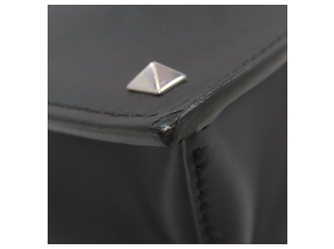 Borsa Clutch con Logo VLTN di Valentino Nero - vista 23