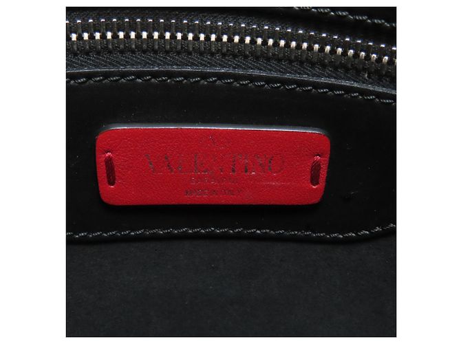 Borsa Clutch con Logo VLTN di Valentino Nero - vista 6