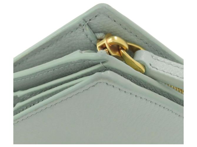 Billetera bi-fold de cuero verde claro Valentino - vista 13