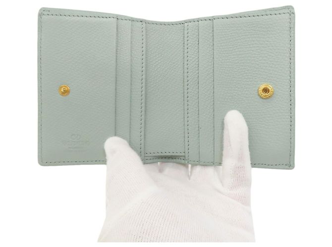 Billetera bi-fold de cuero verde claro Valentino - vista 4