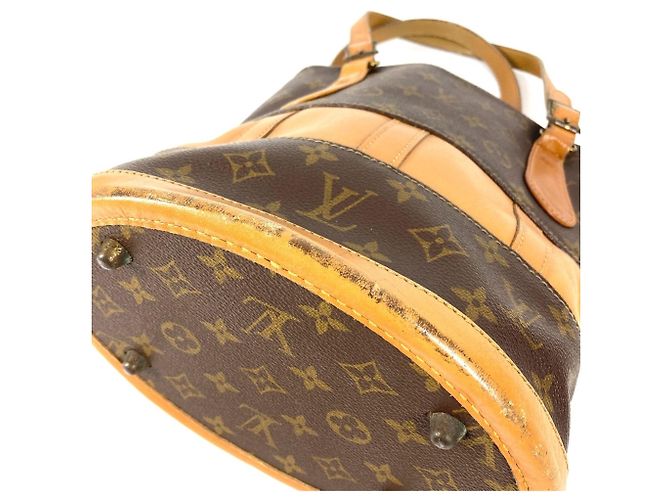 Borsa Tote Bucket PM Monogram Louis Vuitton Marrone - vista 11