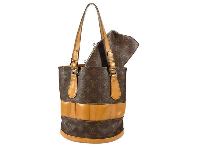 Borsa Tote Bucket PM Monogram Louis Vuitton Marrone - vista 2