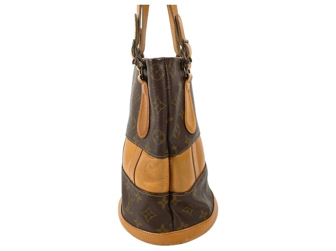 Borsa Tote Bucket PM Monogram Louis Vuitton Marrone - vista 8