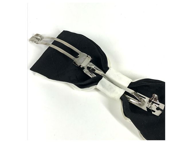Fermaglio bicolore Chanel Nero Bianco - vista 5