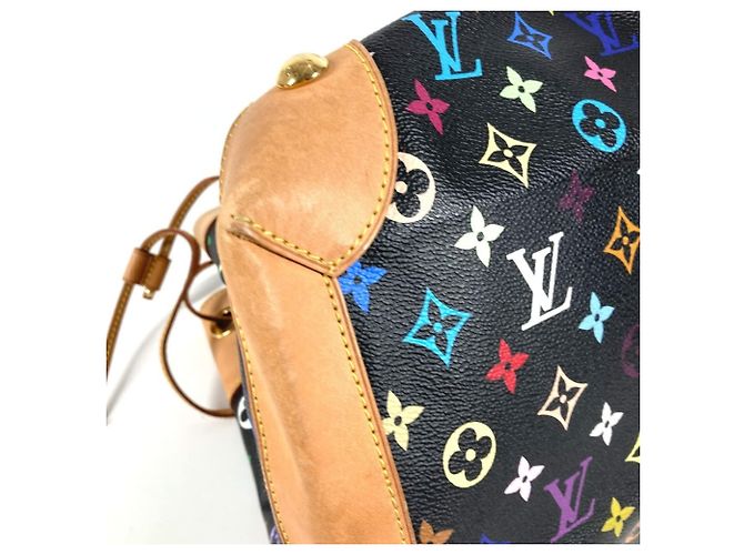 Louis Vuitton Monogram Multicolore Ursula Tote Shoulder Bag Black - view 7