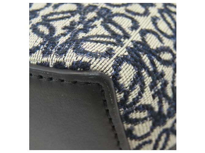 Borsa Tote Anagram Loewe Nero Beige Blu navy - vista 17