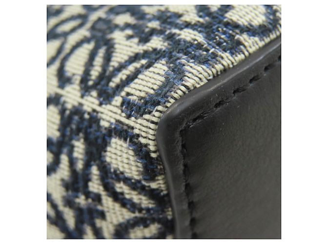 Borsa Tote Anagram Loewe Nero Beige Blu navy - vista 18