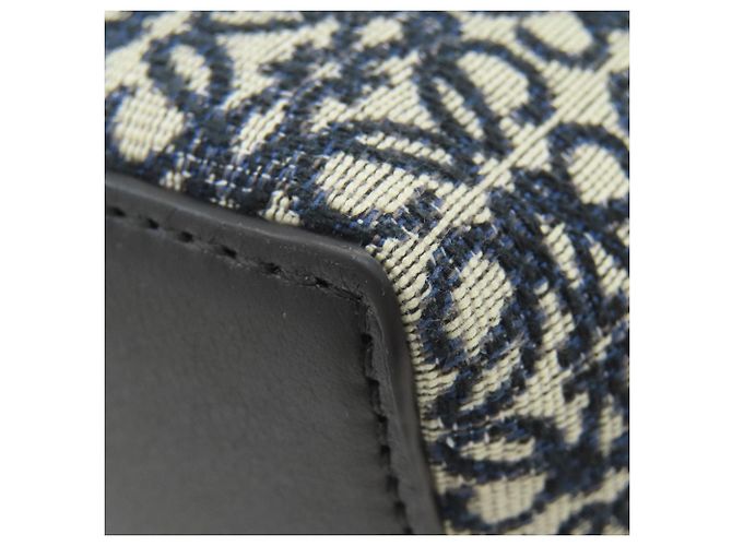 Borsa Tote Anagram Loewe Nero Beige Blu navy - vista 19