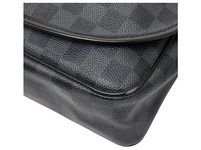 Borsa a Spalla Daniel MM Damier Graphite Louis Vuitton Nero - vista 4
