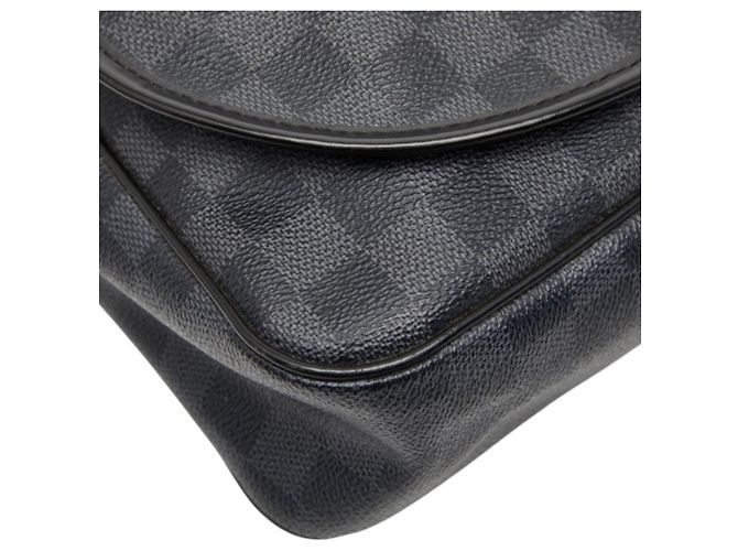 Borsa a Spalla Daniel MM Damier Graphite Louis Vuitton Nero - vista 5