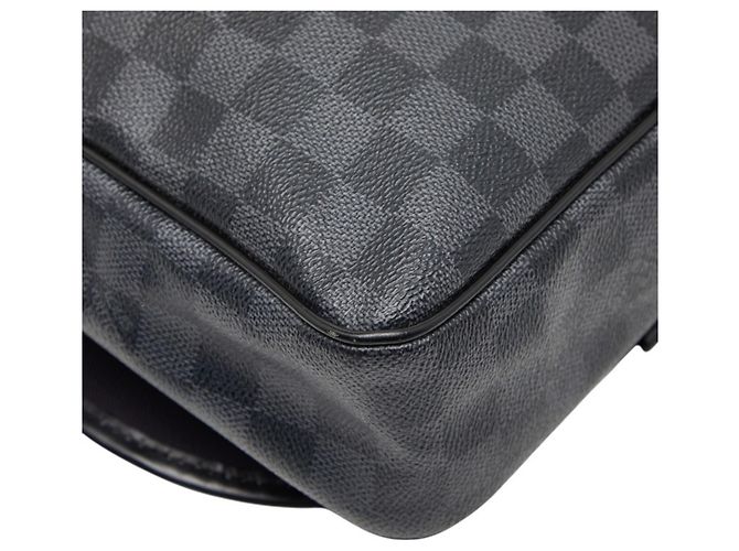 Borsa a Spalla Daniel MM Damier Graphite Louis Vuitton Nero - vista 7