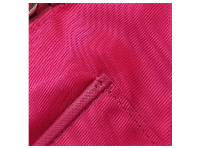 Borsa tote 2 in 1 in metallo con logo Prada e fiore Rosa - vista 13
