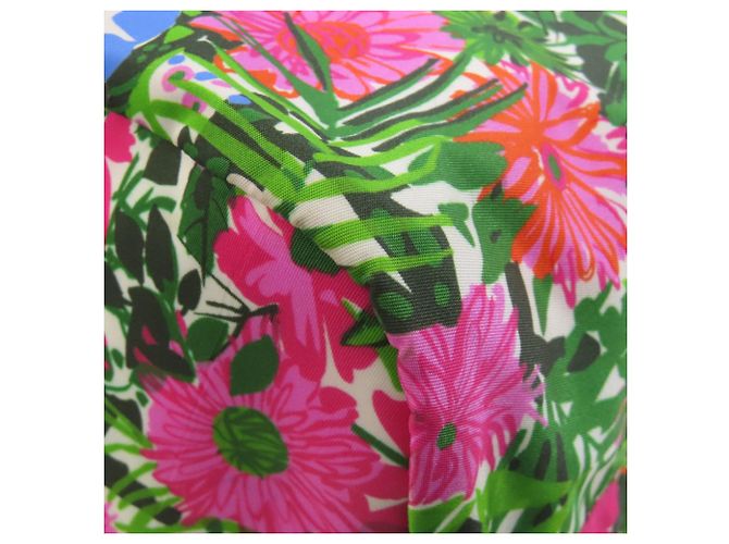 Borsa tote 2 in 1 in metallo con logo Prada e fiore Rosa - vista 25