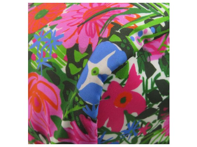 Borsa tote 2 in 1 in metallo con logo Prada e fiore Rosa - vista 26