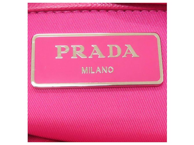 Borsa tote 2 in 1 in metallo con logo Prada e fiore Rosa - vista 6