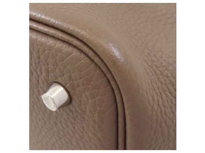 Hermès Picotin Lock MM Handtasche Taupe - Ansicht 18