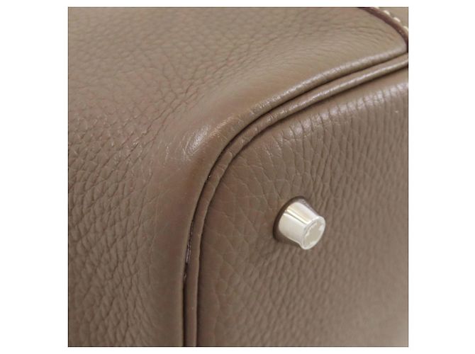 Hermès Picotin Lock MM Handtasche Taupe - Ansicht 19