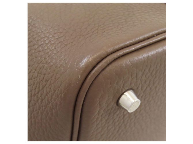 Hermès Picotin Lock MM Handtasche Taupe - Ansicht 21