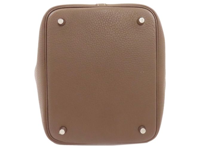 Hermès Picotin Lock MM Handtasche Taupe - Ansicht 4