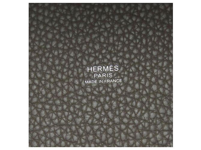 Hermès Picotin Lock MM Handtasche Taupe - Ansicht 6
