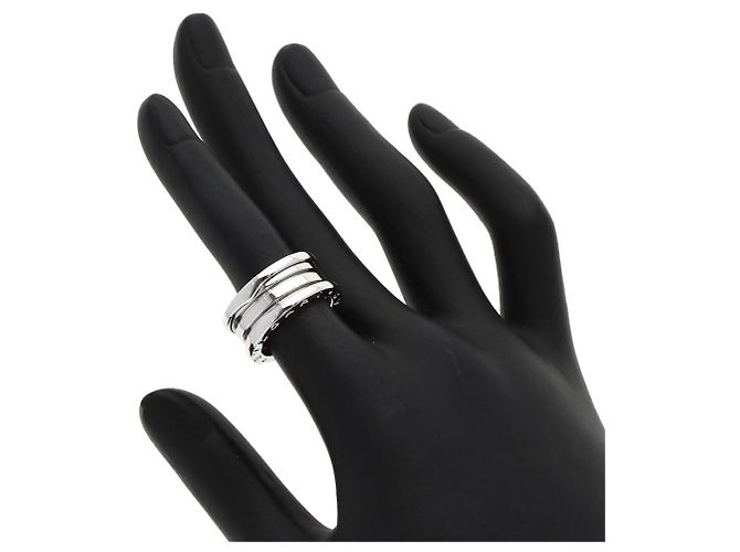 Bulgari Anello Bvlgari B-zero1 3 bande in oro bianco 18K - vista 5