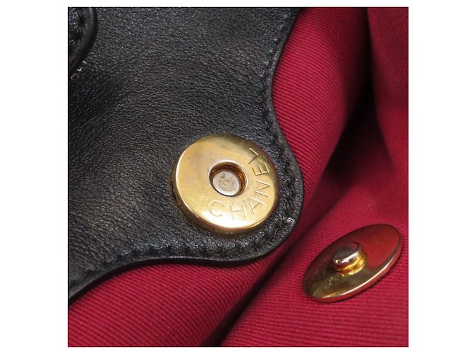 Borsa tote Chanel Matelassé con hardware dorato Nero - vista 20