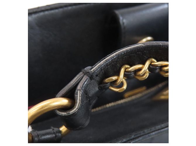 Borsa tote Chanel Matelassé con hardware dorato Nero - vista 24