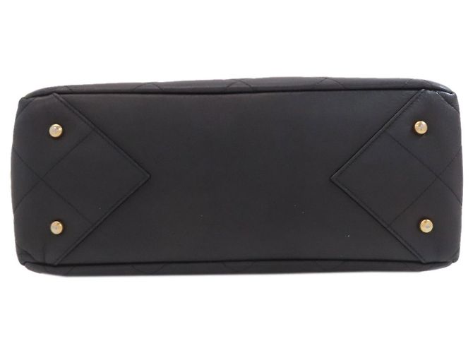 Borsa tote Chanel Matelassé con hardware dorato Nero - vista 4