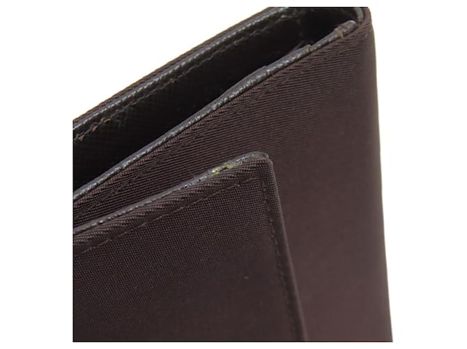 Billetera bi-fold Prada marrón oscuro - vista 15