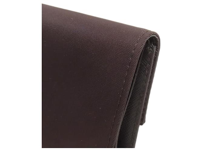 Billetera bi-fold Prada marrón oscuro - vista 17
