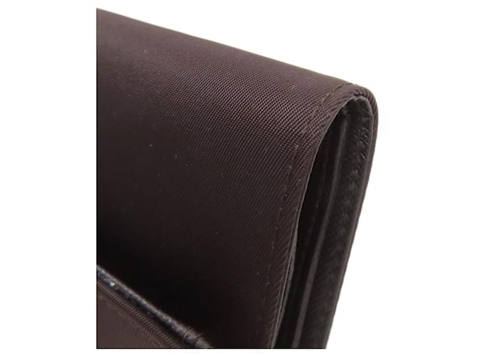 Billetera bi-fold Prada marrón oscuro - vista 18