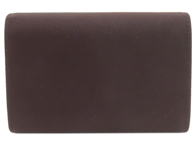 Billetera bi-fold Prada marrón oscuro - vista 2