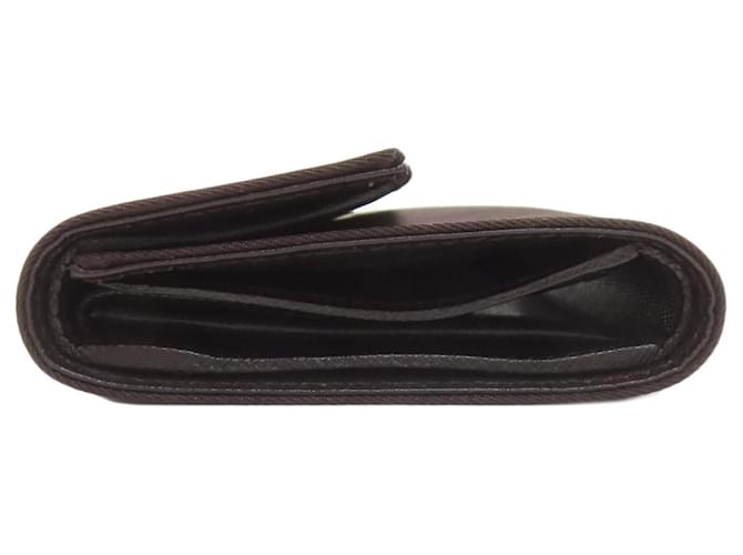 Billetera bi-fold Prada marrón oscuro - vista 3