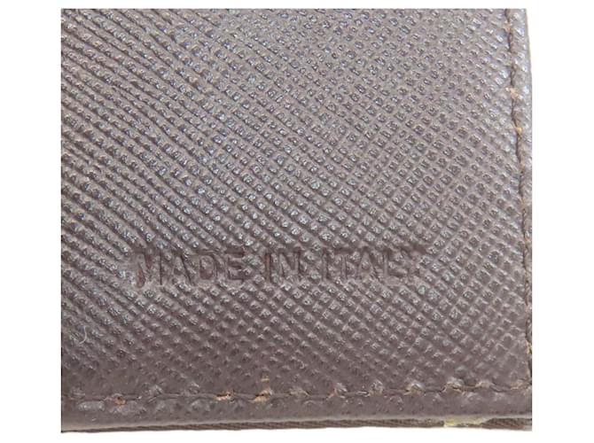 Billetera bi-fold Prada marrón oscuro - vista 8