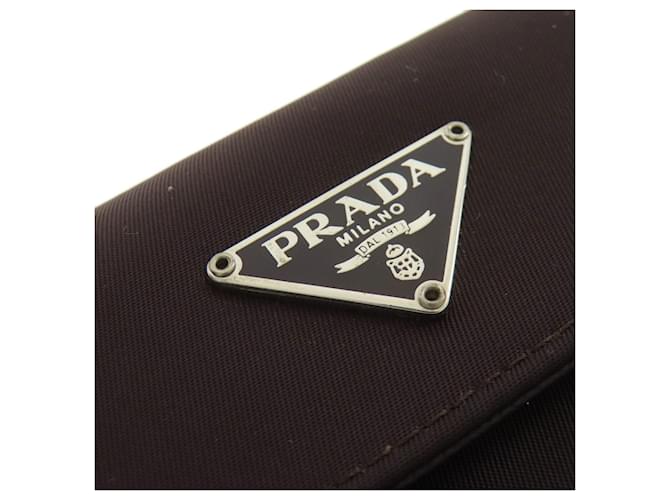 Billetera bi-fold Prada marrón oscuro - vista 9