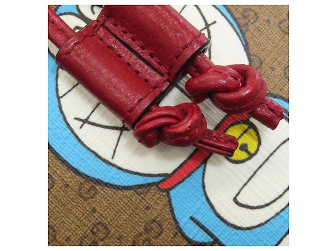 Borsa a spalla con cordino Gucci 647801 Marrone Rosso - vista 14