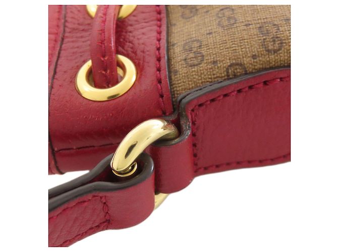 Borsa a spalla con cordino Gucci 647801 Marrone Rosso - vista 15