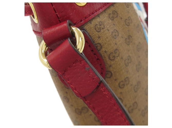 Borsa a spalla con cordino Gucci 647801 Marrone Rosso - vista 16