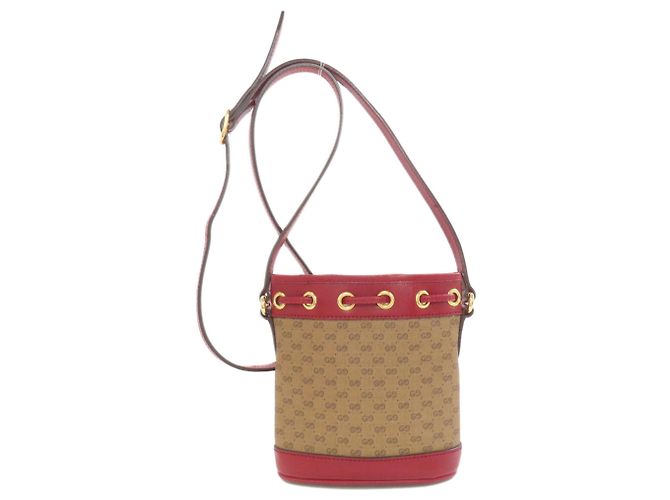 Borsa a spalla con cordino Gucci 647801 Marrone Rosso - vista 2