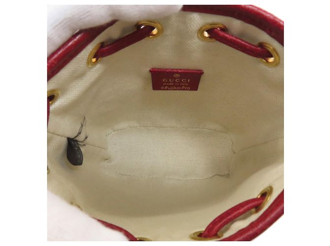 Borsa a spalla con cordino Gucci 647801 Marrone Rosso - vista 5